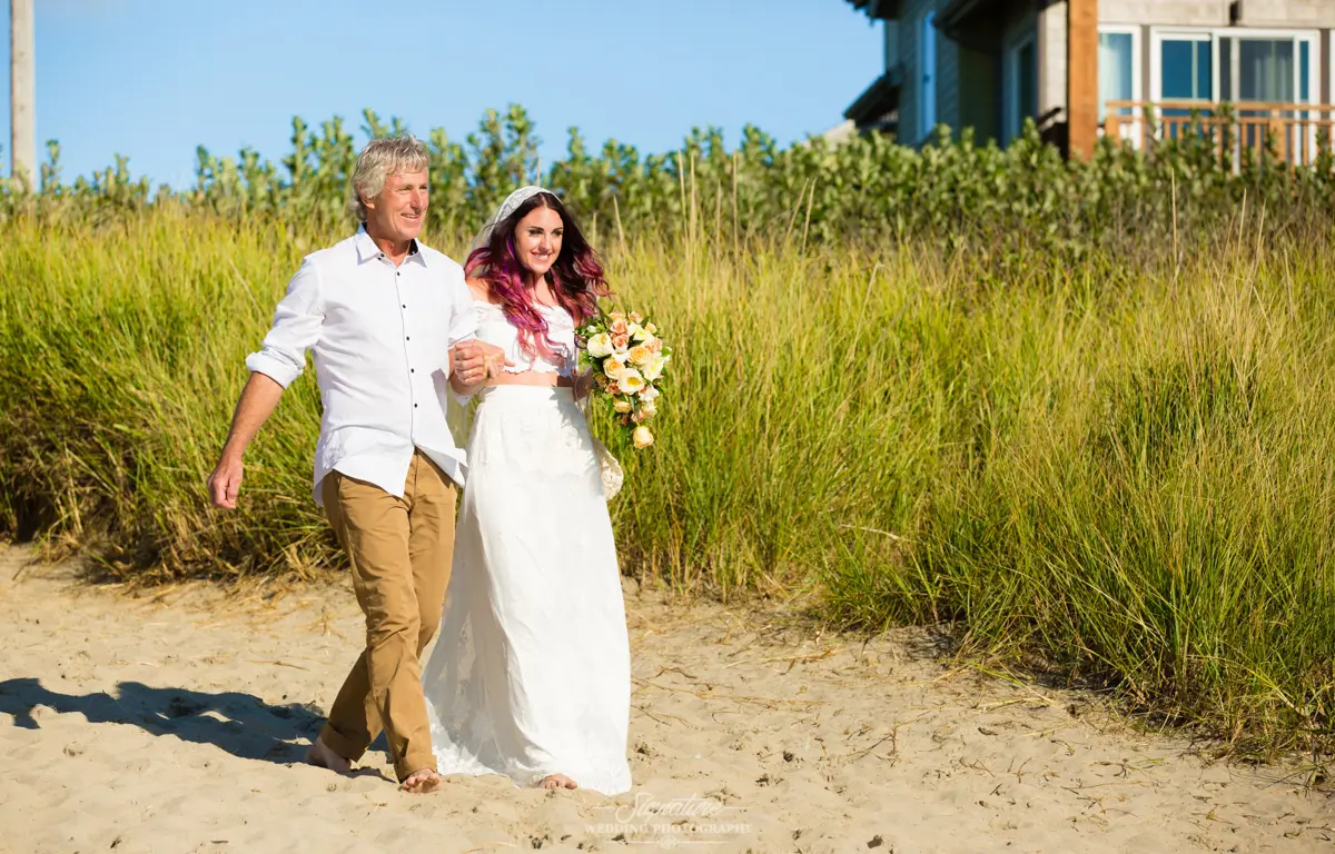 Oregon Coast Wedding Venues Ceremony Walk