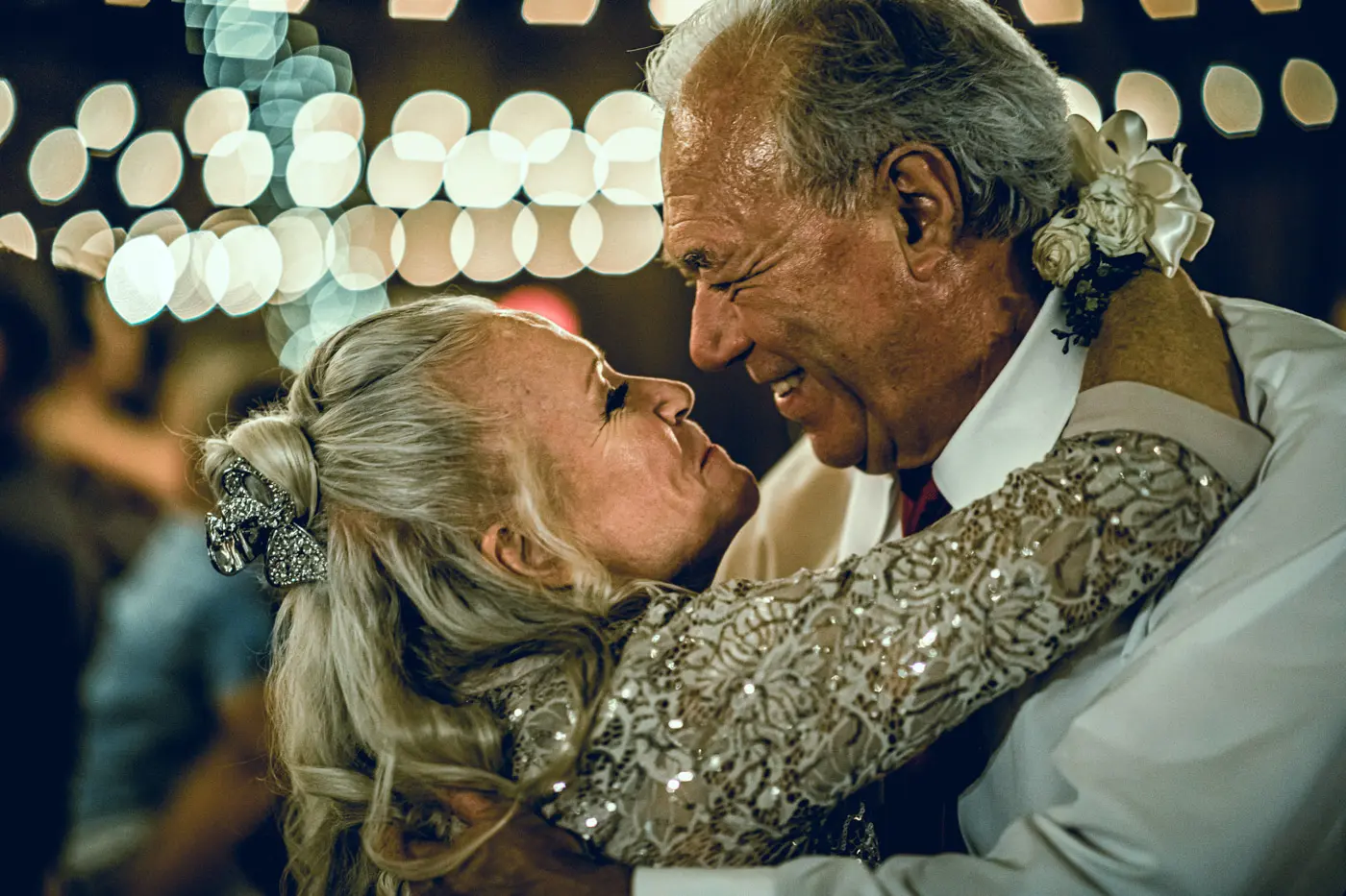Matriarch and patriarch dancing together