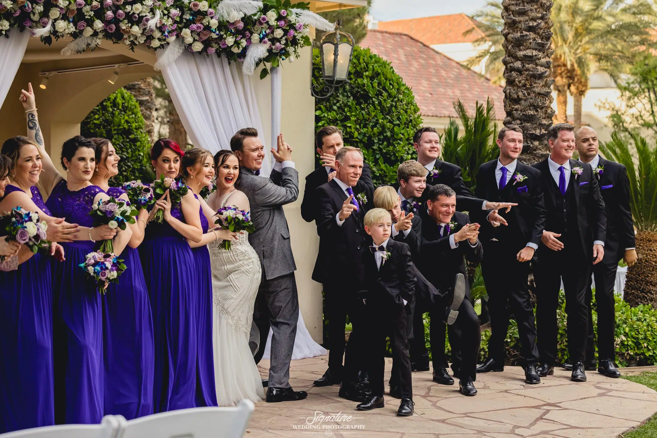 Wedding party funny picture