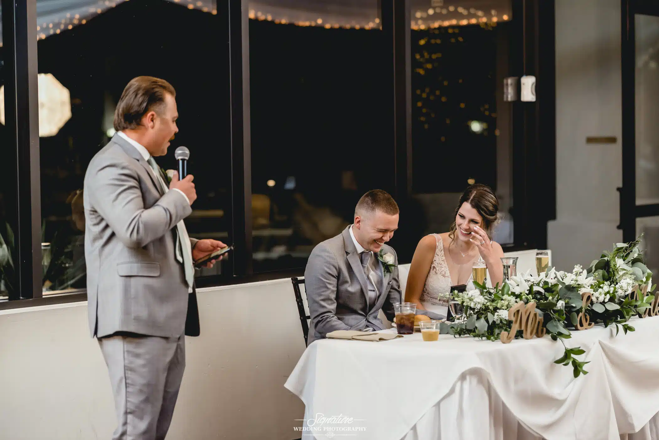 Image by Signature Wedding Photography Best man speech during reception