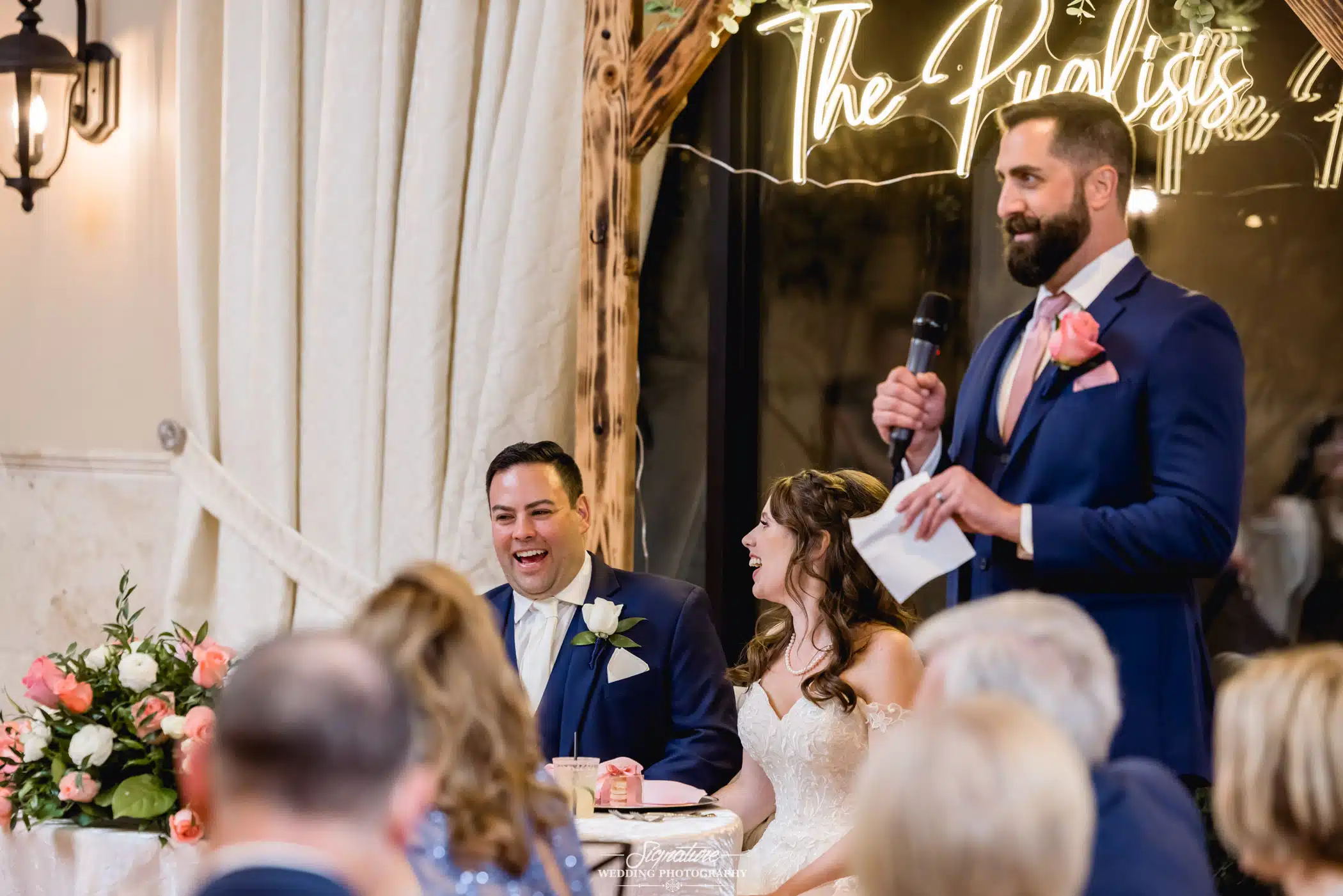 Image by Signature Wedding Photography Best man speech during reception