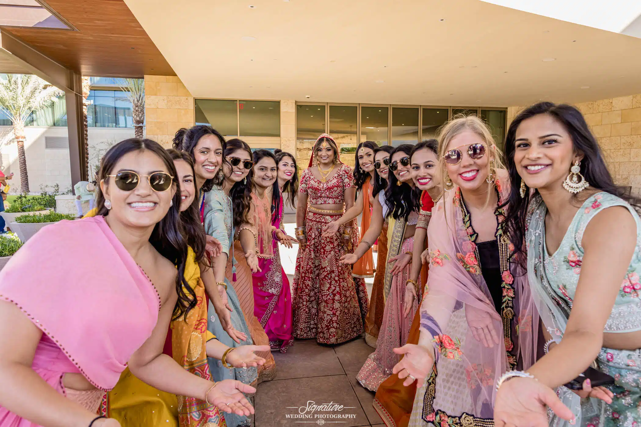 Image by Signature Wedding Photography Bride with bridesmaids