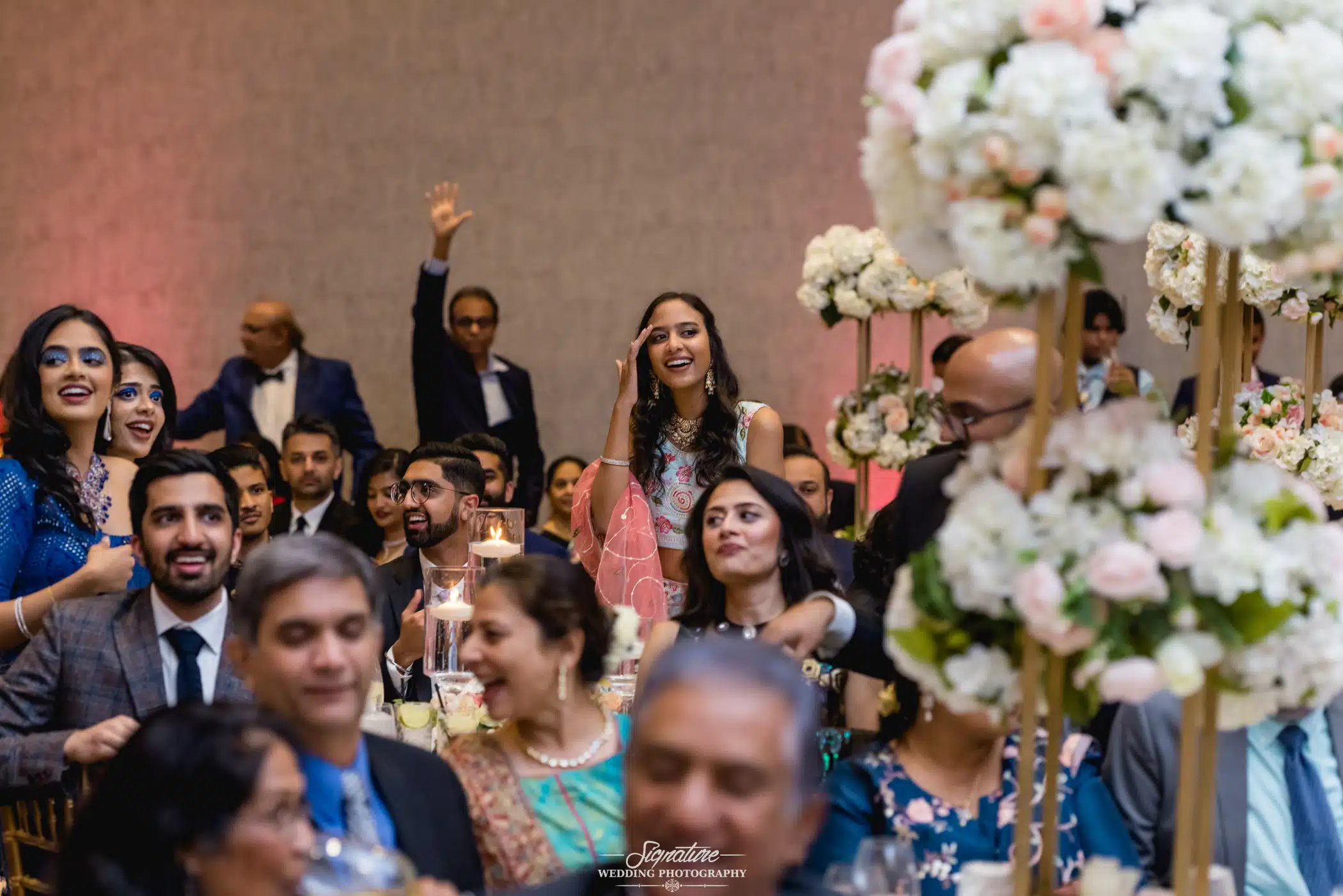 Image by Signature Wedding Photography Wedding guests at reception