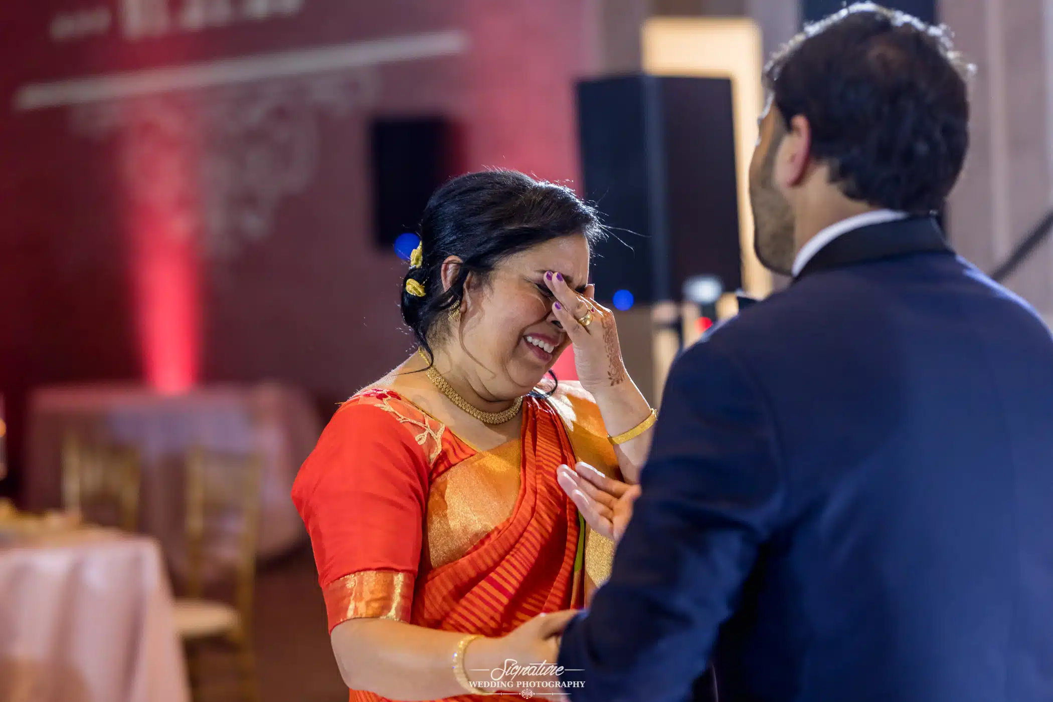 Image by Signature Wedding Photography Groom and mother emotional dance