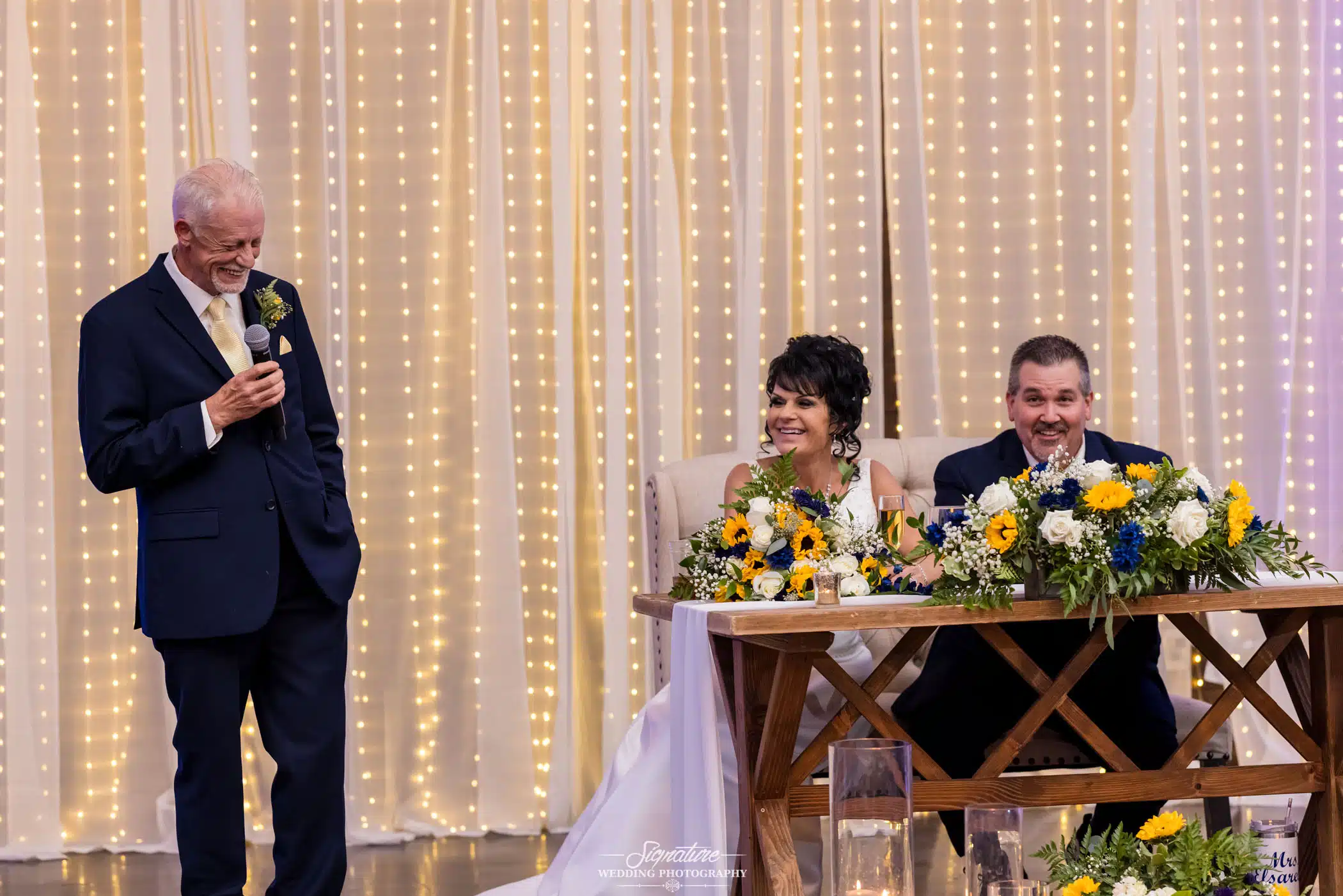 Image by Signature Wedding Photography funny moment during wedding speech